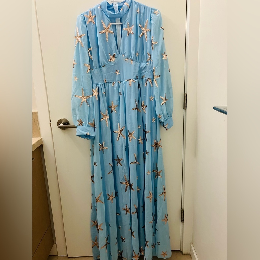 Chicwish Star embellished maxi dress NWOT